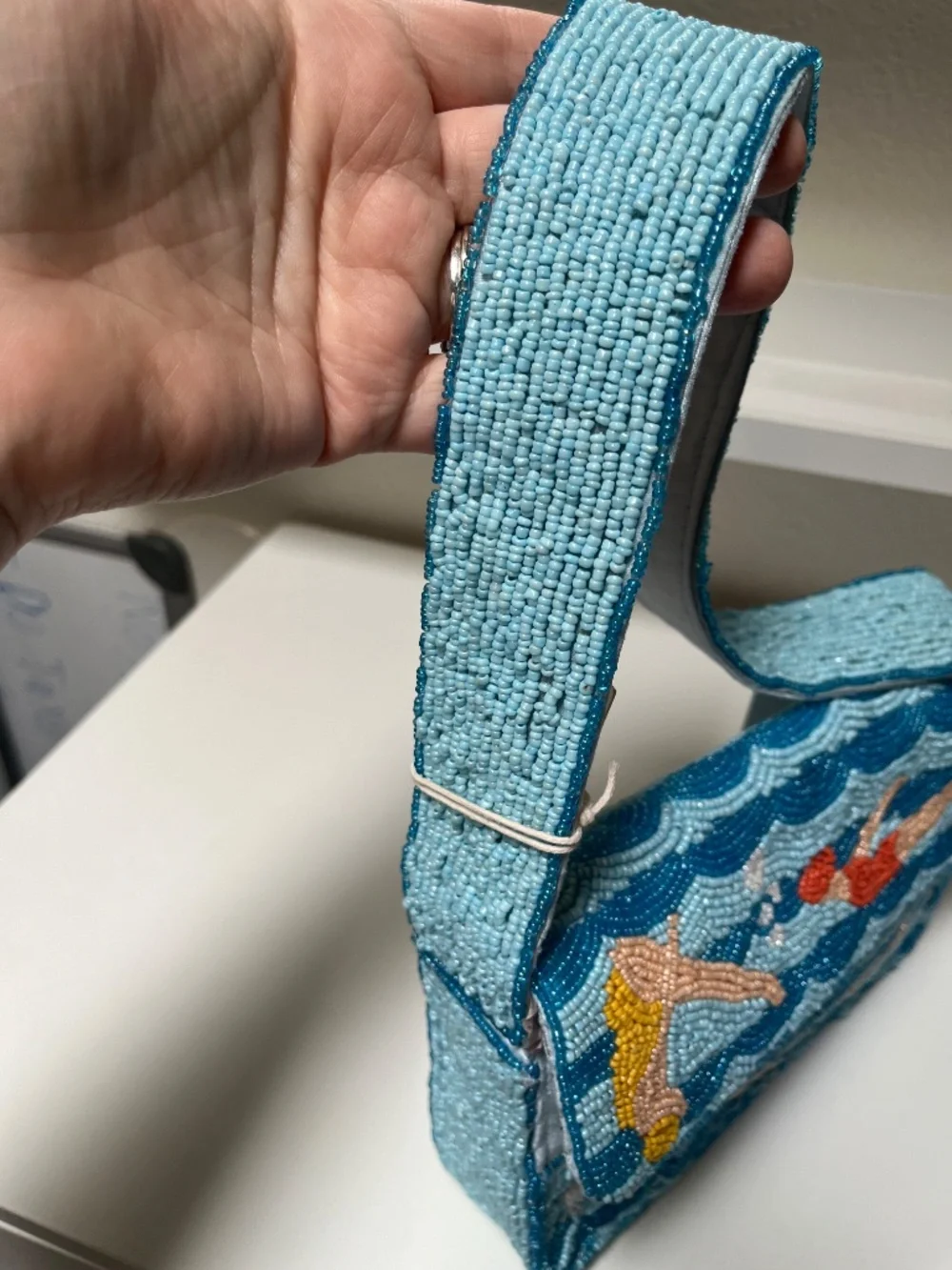 🌊 Sol and Mer Beaded Swimmers Shoulder Bag – NWT